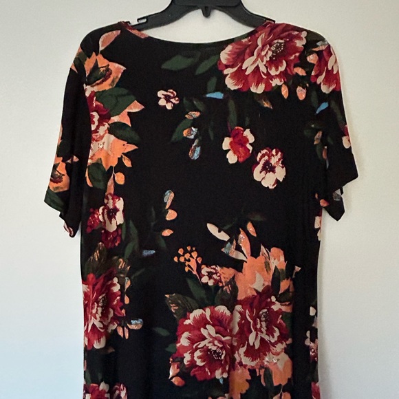 Longyuan Multicolored Floral Blouse Size XL - Picture 2 of 3